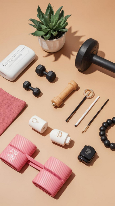 Fitness Flat Lay 2 branding design graphic design illustration logo