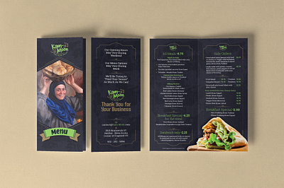 Kam Moon’s Restaurant Menu Design beef beverage black bread breakfast cafe clean creative design food modern pasta pita premium professional restaurant salad sandwich