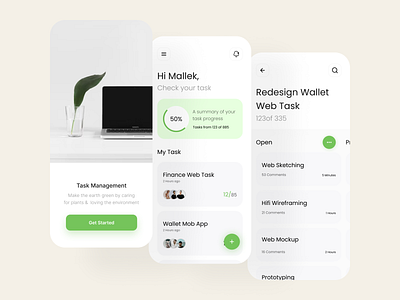 Task Management App apps branding design graphic design illustration logo mobile udacoding ui web