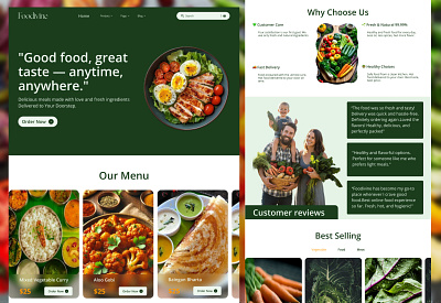 Food Delivery website food delivery ui design food delivery website food website organic fods