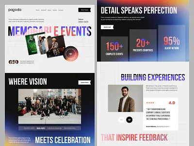 Marketing event agency - web design - landing page agency creative web design dribbble event management event website homepage landing page landing page design minimal modern professional ui design ui ux design visual design web design web ui design website design website mockup website ui website ui design