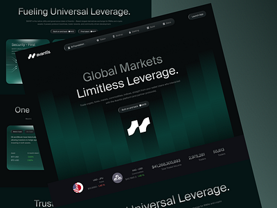 Avantis – AI-Powered Global Trading Platform ai driven market ai market detection concept ai powered crypto platform ai trend prediction dashboard crypto analytics website crypto data analytics platform crypto trend tracker ui defi dashboard finance app fintech crypto web design modern crypto dashboard product design web design