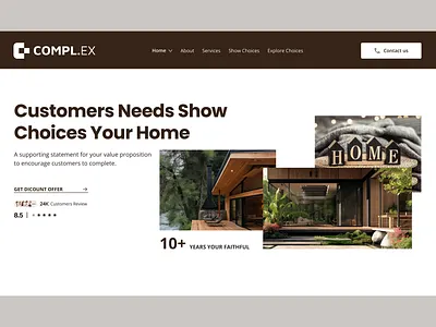 Flat Website House Illustration. finance flat website home house house design house illustration platform trading ui ux web design