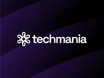 techmania - abstract tech logo design abstract logo ai logo artificial intelligence branding geometric identity logo logo design modern modern logo spark spark logo symbol techmania