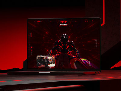 Tron Ares web design animation cyberpunk dark disney interaction motion graphics movie tron ares ui uianimate uidesign uxdesign website