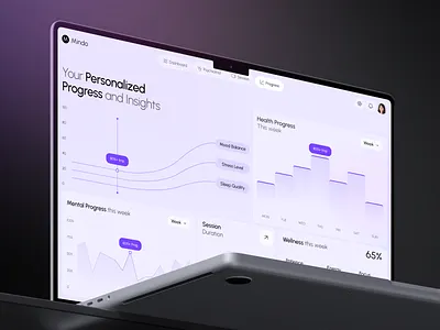 Mindro- Mental Health Web App | Dashboard app design appointment consultation dashboard dashboard design health healthcare healthcare dashboard medical care medical website mental health mobile app pixelean saas ui design uiux ux web app wellness