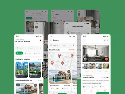 Real Estate Mobile App - UI Design | Buy | Sell | Rent app design b2b booking app buy and sell app home search app luxury app mobile mobile app mobile design property property app property listing app proptech radiyal real estate real estate tech rent app ui ui animation ux