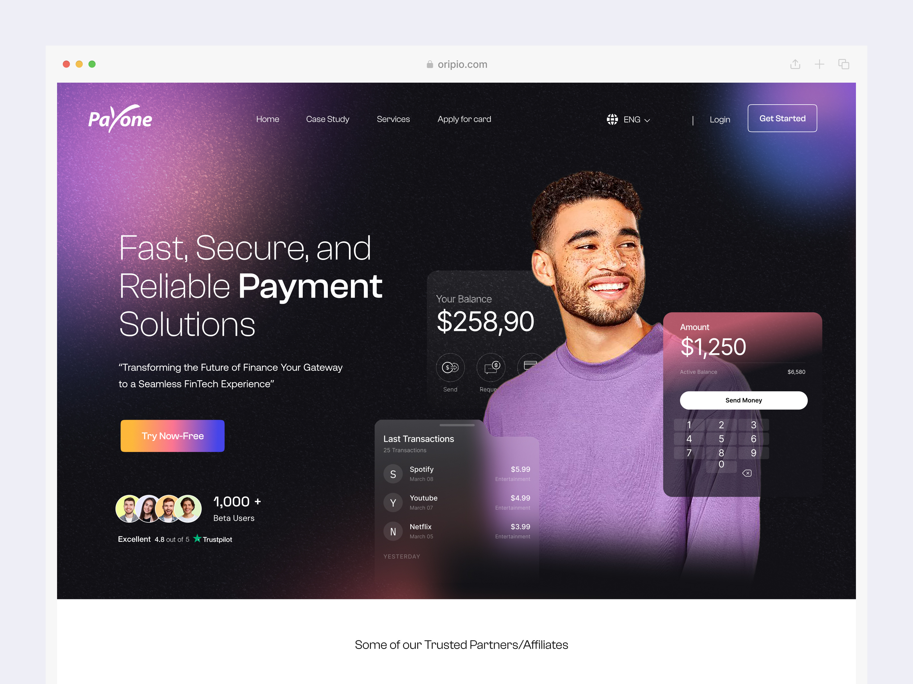 Example of Premium Website UI/UX Design