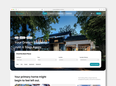 HabiSpace - Real Estate Landing Page figma landing page landing page design real estate real estate landing page real estate website ui ui design ui designer uiux uiux design uiux designer ux ux design ux designer web design web designer