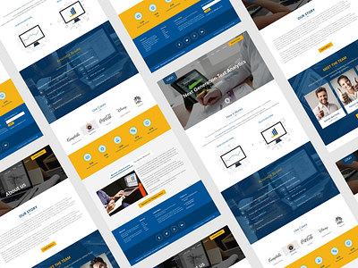 Next Generation Text Analytics Platform Website animation branding graphic design ui