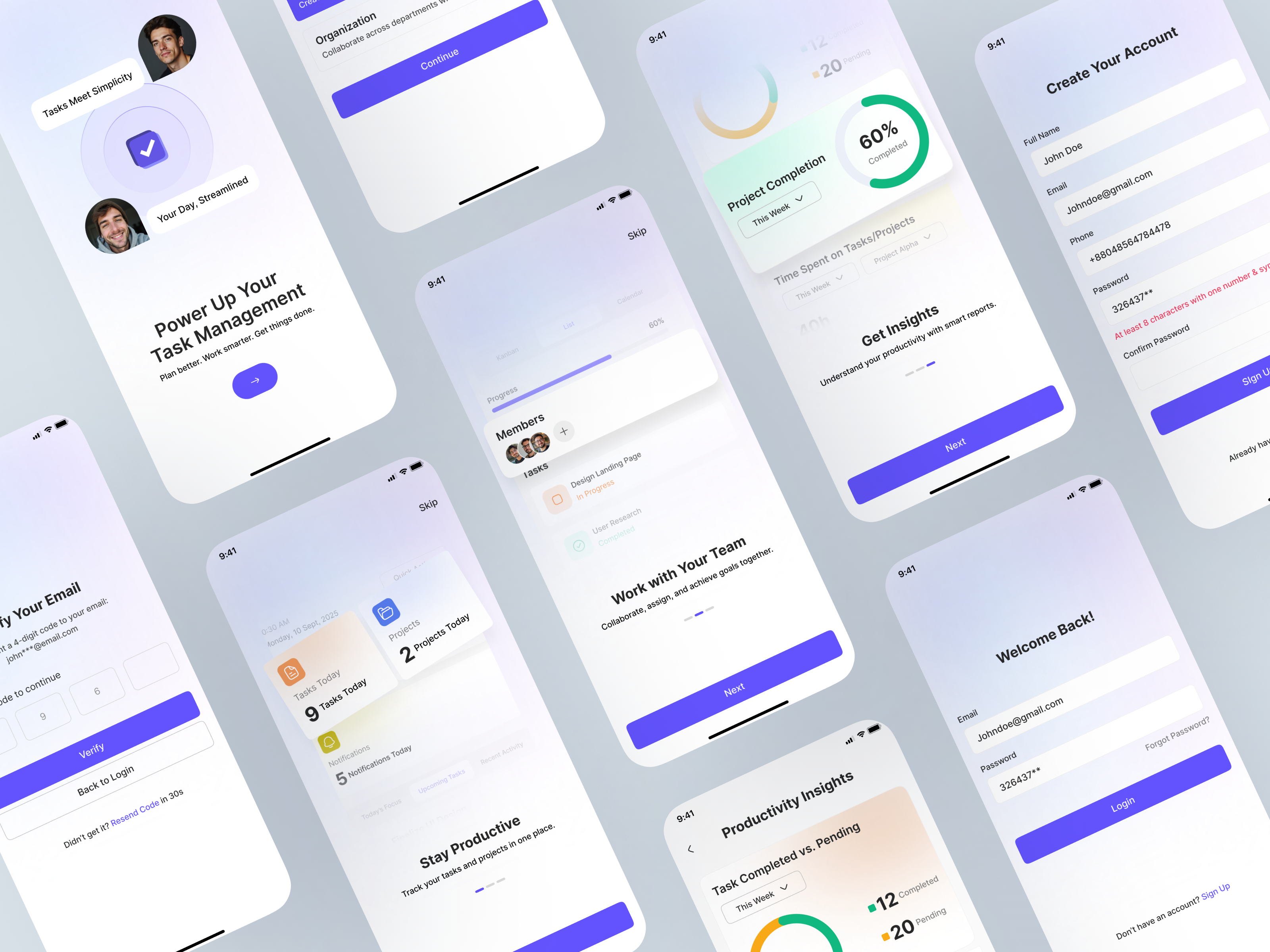 Example of Mobile App UI/UX Design (I Os & Android)