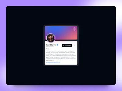 Minimal Profile Card card design clean ui creative ui dashboard ui dribbble shot glassmorphism interface design minimal design mobile ui modern ui neumorphism product design profile card profile layout profile ui ui design user interface user profile ux design web app ui