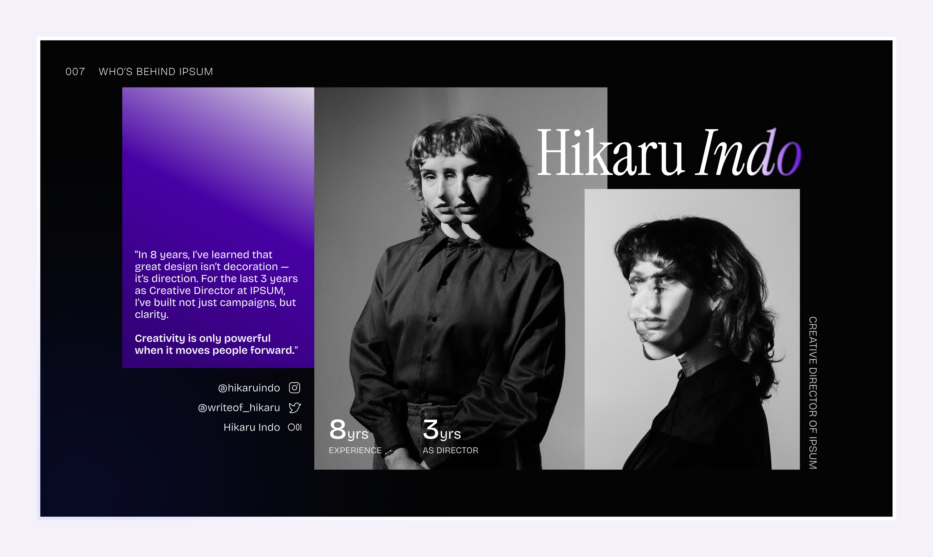 Example of Pitch Deck / Presentation Design