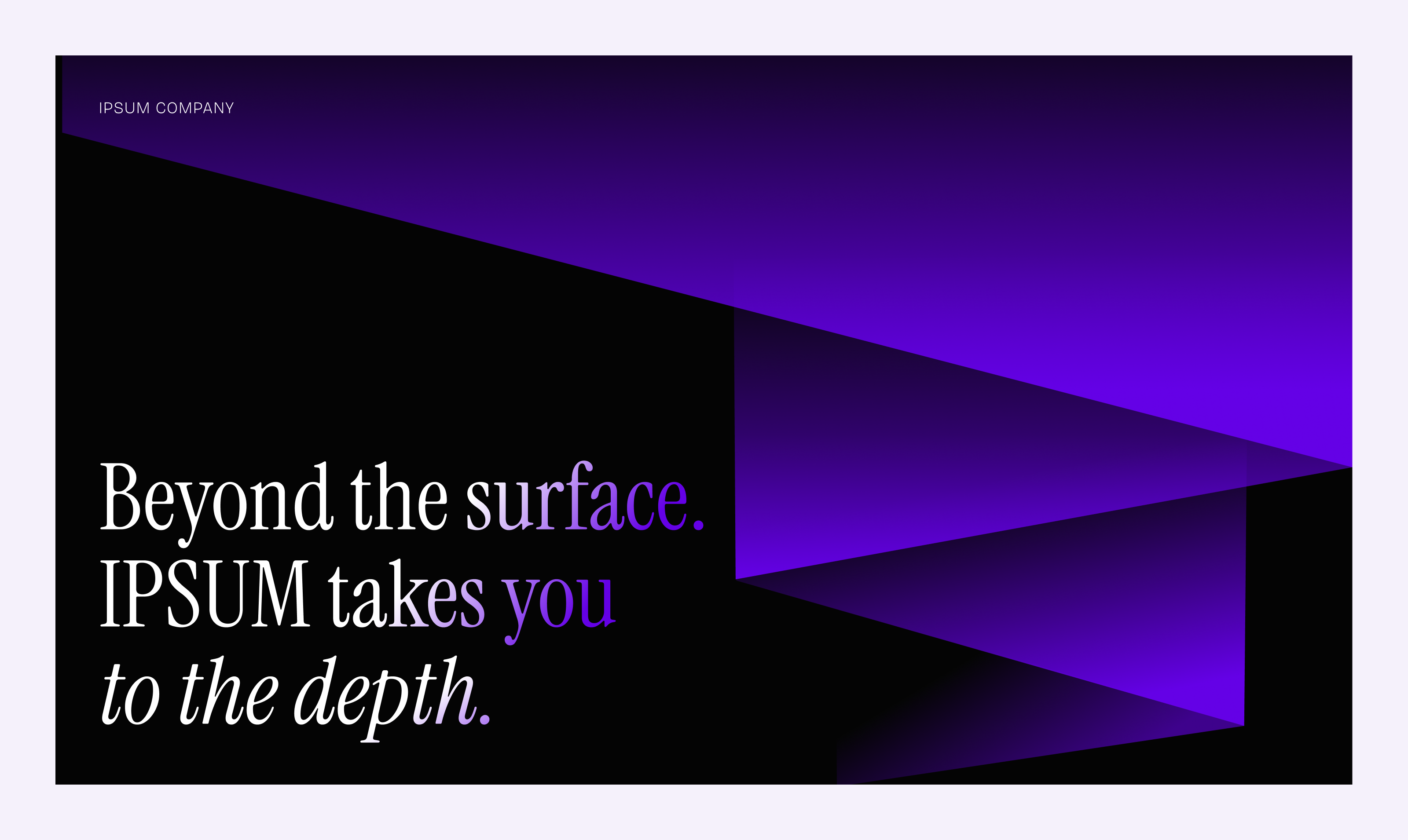 Example of Pitch Deck / Presentation Design