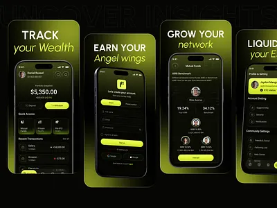 Private Investment App Design ai app design banking dashboard design digital banking interface investment investmentapp ios app mobile mobile app money management money tracker payment product service ui ux wallet