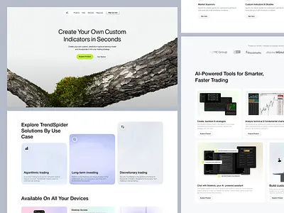 Trading Landing Page crypto crypto trading cryptocurrency finance fintech landing page prop trading trading trading landing page trading ui ui design ux design web design