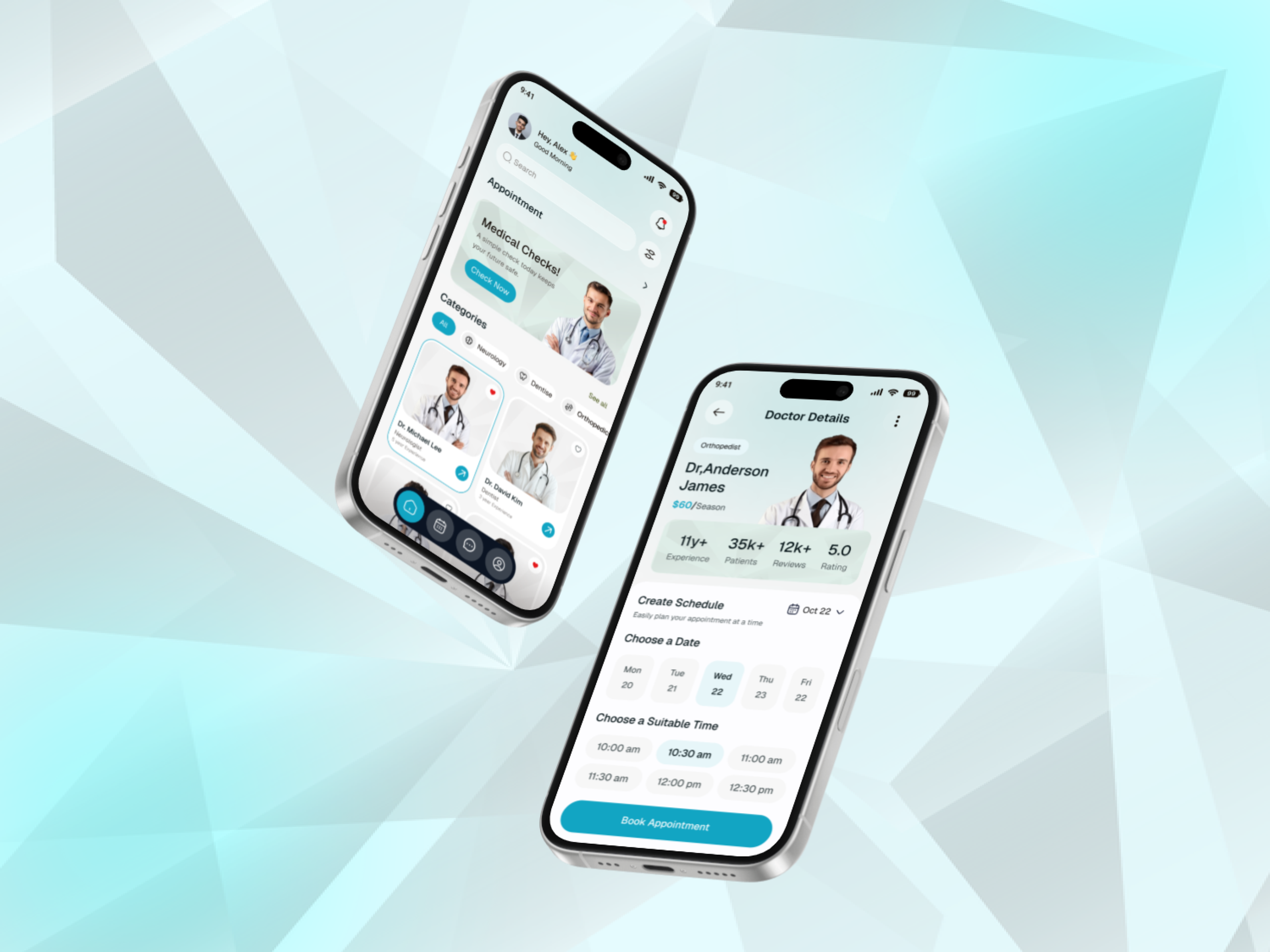 Doctor Appointment Mobile App UI/UX by Sarup Halder for UX Crate Lab on ...
