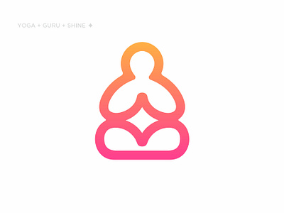 YOGA SHINE STAR blue clean fimbird fitness guru health logo logodesigner shine star water yog yoga