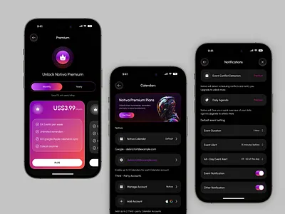 Notiva – AI Mobile App Design ai ai app ai chatbot ai mobile app ai voice app app design chatbot conversational ai ios mobile mobile app pricing pricing page smart ai smart assistant speech to text app voice recognition