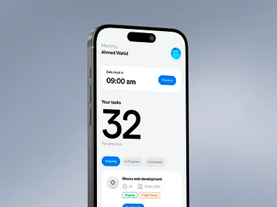 HR Management App UI app design dashboard employee hr management hrms human resources management mobile app design mobile design payroll product design recruitment task ui ui design user interface
