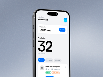 HR Management App UI app design dashboard employee hr management hrms human resources management mobile app design mobile design payroll product design recruitment task ui ui design user interface