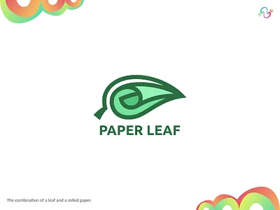 Paper Leaf Logo brand design document file green landscape leaf logo design logo designer logo for sale logo idea logo inspiration logomark logotype natural nature paper stationary stationery zzoe iggi