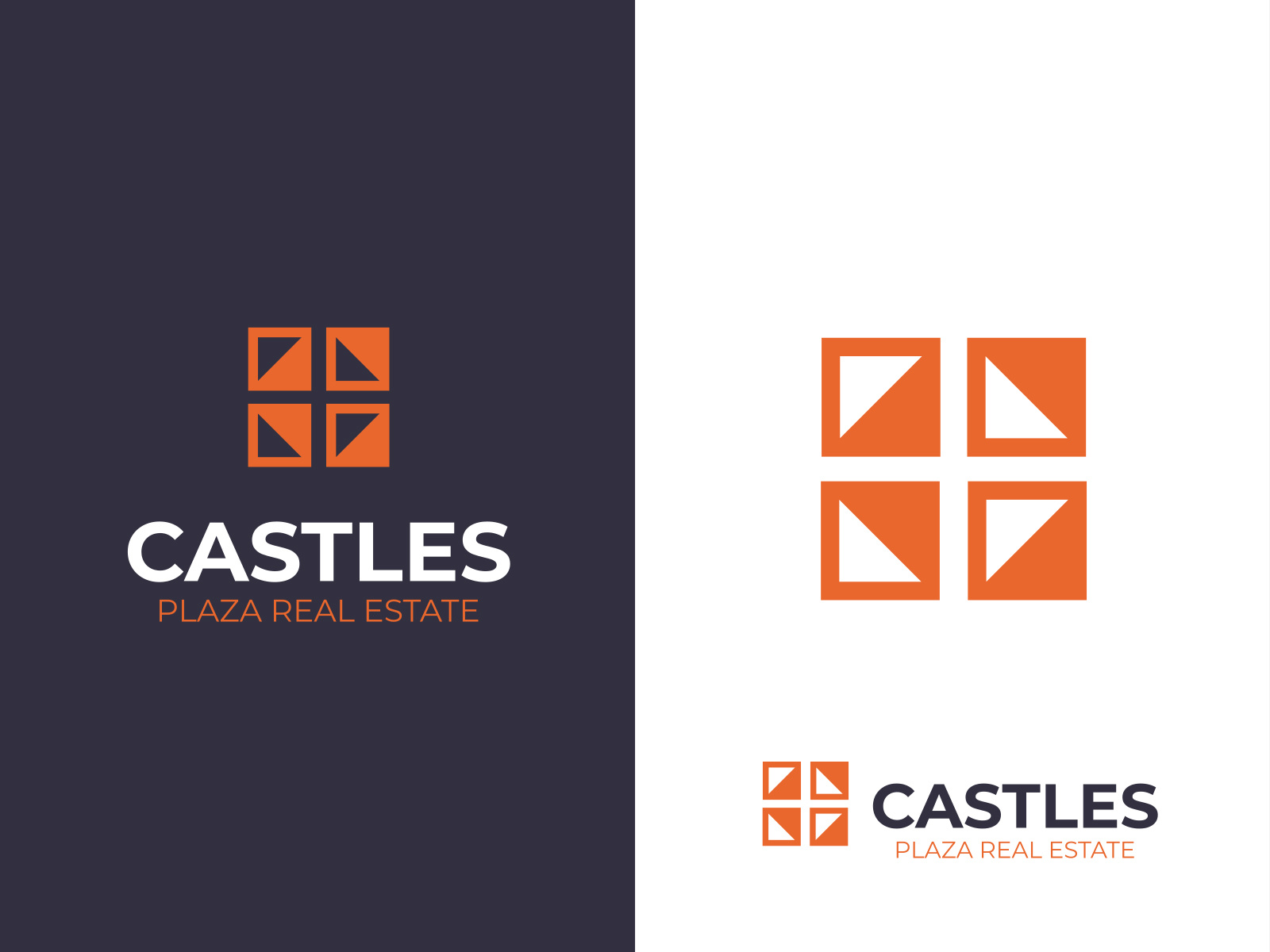 Castles castles graphic design logo motion graphics real estate square