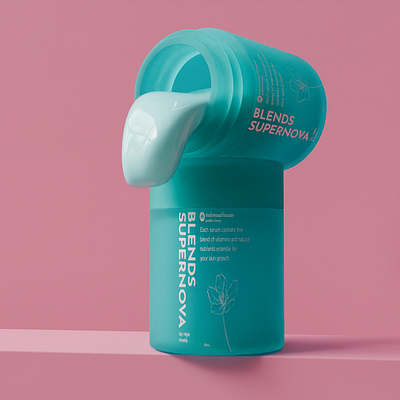 Cosmetic Product 3D [ Day 4 ] 3d 3d artist 3d modeling 3d render blender cgi cosmetic packaging cream jar design visualization graphic design packaging design photorealistic product concept product design product visualization rendering skincare