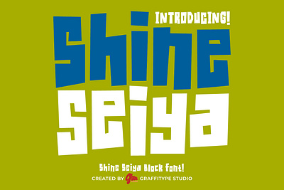 Shine Seiya Block Font abc alphabet alphabetical art block bold display font futuristic geometric headline letter lettering modern square technology type typeface typeset typography