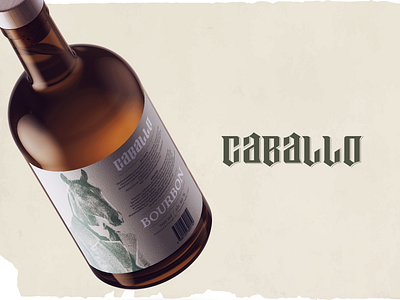 CABALLO alcohol bourbon branding creative design graphic design illustration label logo packaging wordmark