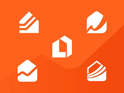 Mortgage logo options brand brand designer branding branding designer chart construction logo design elegant graphic design house logo illustration logo logo design logo designer logodesign logodesigner logotype modern mortgage real estate logo