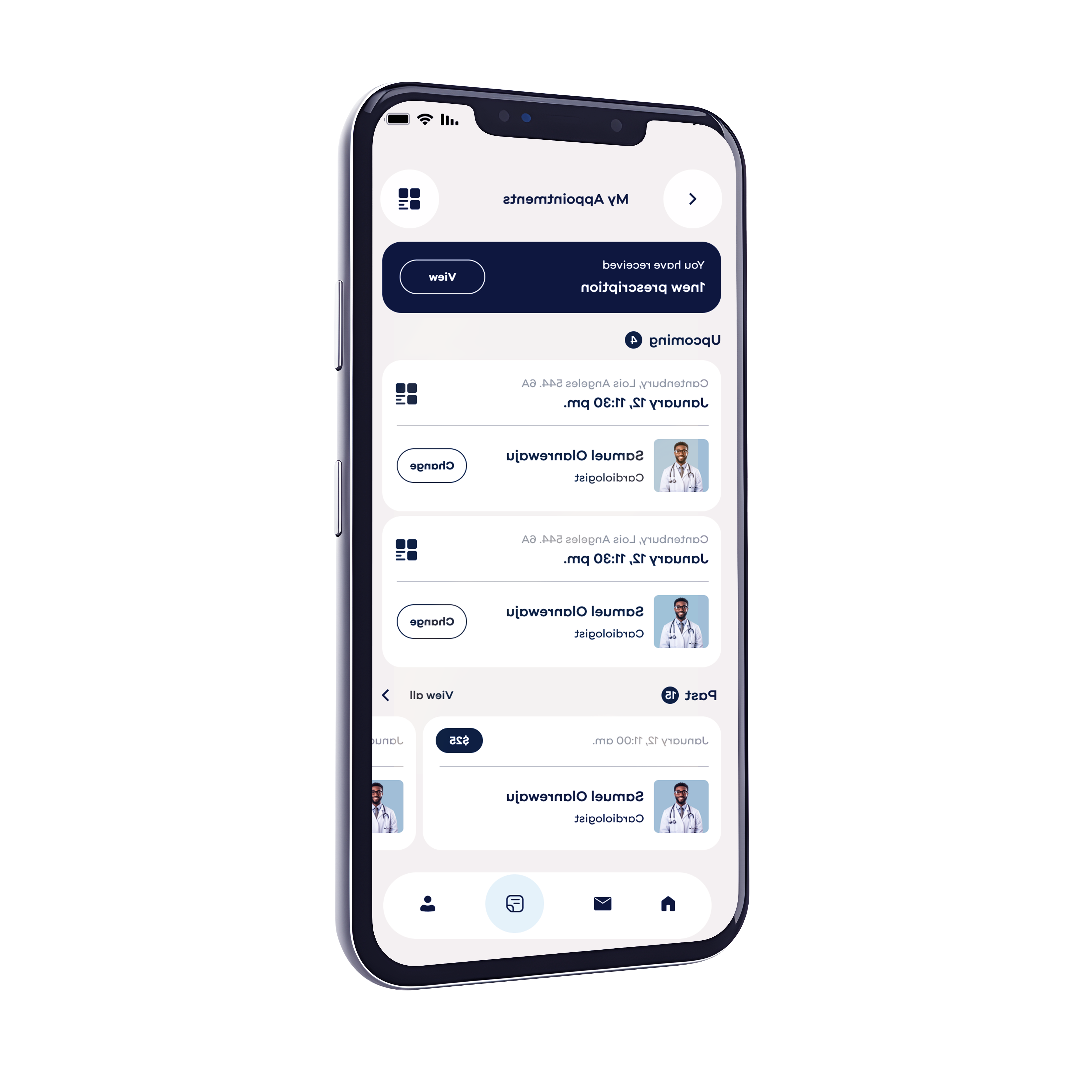 Example of Doc App: Doctor’s Appoint. App UI Design