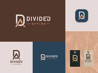 Divided Attire- Clothing Brand Logo Design. ad logo brand identity design brand kit branding business logo clothing clothing brand logo colorful logo cusotm logo da logo graphic design graphic designer illustrator logo logo branding logo creation logo design logo designer logoinspiration minimal logo