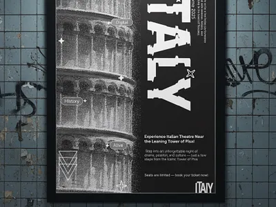 Poster for an Italian theatre 🎭 figma graphic design illustration logo poster ui ux web