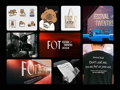 Festival of Twenties 2024 - Event Branding brand identity branding campaign identity creative direction event branding event poster experiential branding festival branding festival of twenties live event logo design mascot event design mascot illustration merchandise design modern branding motion branding stage design typography design visual identity youth culture