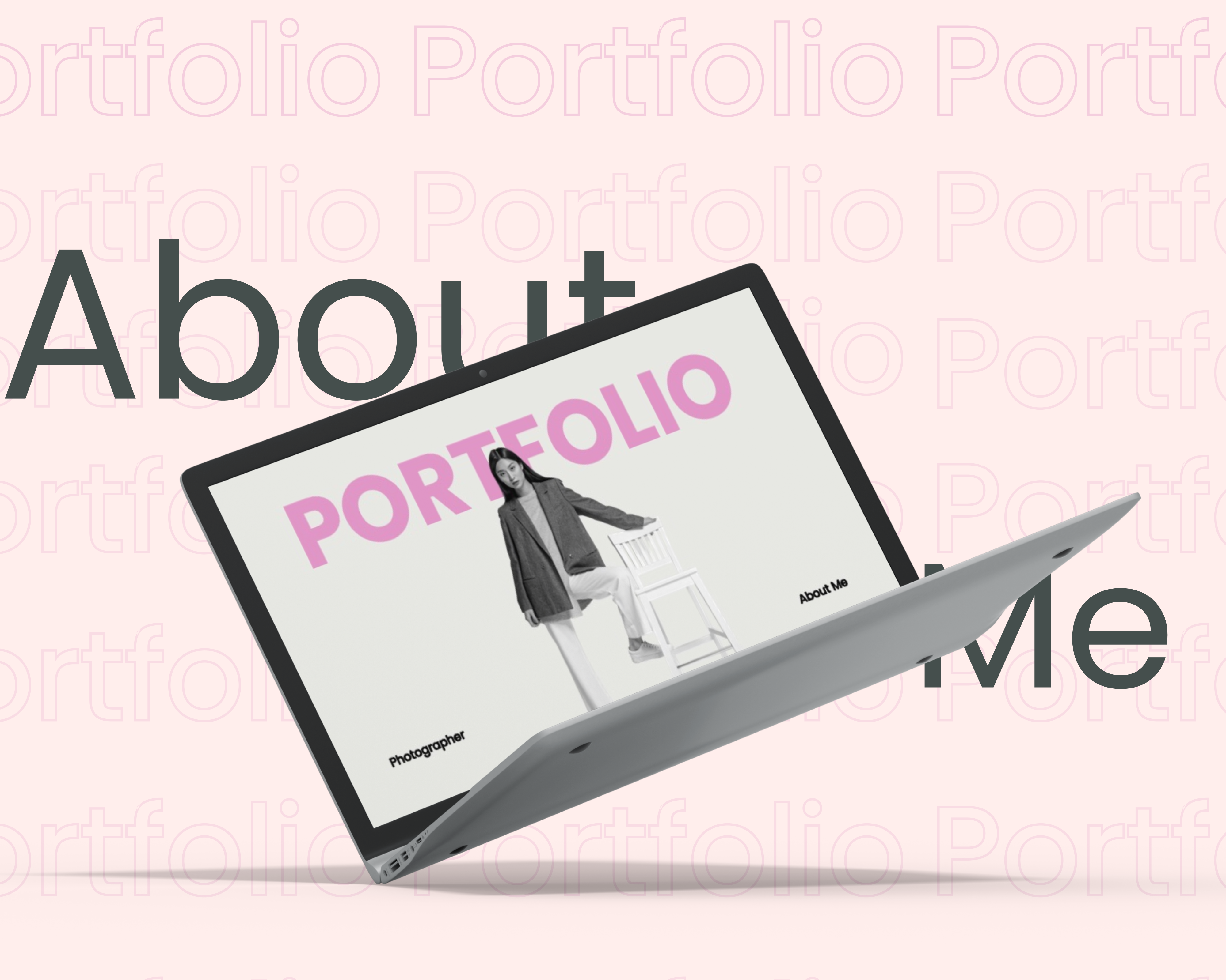 About Me Portfolio PowerPoint Presentation Template branding design freelance graphic design illustration portfolio powerpoint presentation presentation template template