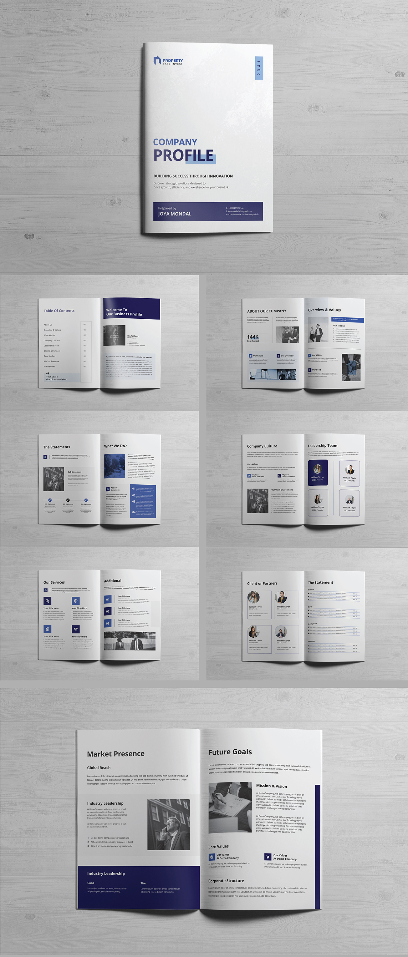 Real Estate Corporate Company Profile Design | Brochure annual report branding brochure brochure desdign company profile design company proflie template graphic design logo print design print item