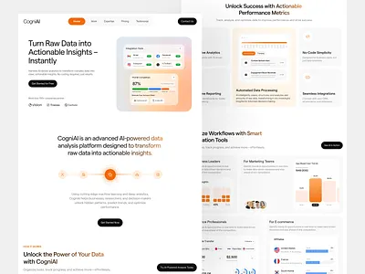 Business Intelligence Saas UI/UX ai ai business application b2b branding business growth card crm details website homepage landing page minimal saas saas website uiux web web design webpage website website redesign