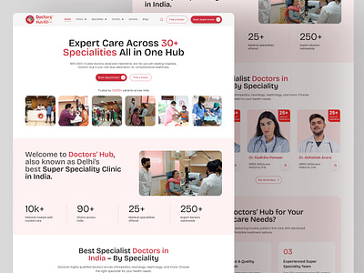 Healthcare Website Design | UI/UX branding clinic figma design healthcare healthcare website design hospital landing page desing ui ui design website website design
