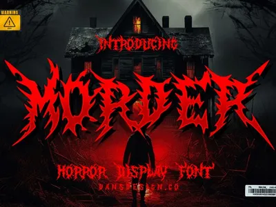 MordeR Metal Horror Font apparel fonts beauty fonts birthday cards fonts bold bold charm branding fonts design graffiti halloween horror metal morder metal horror font vintage