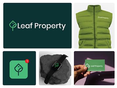 Leaf Property – Modern Real Estate & Eco-Friendly Branding brandidentity leafproperty minimallogo natureinspiredlogo propertylogo realestatelogo