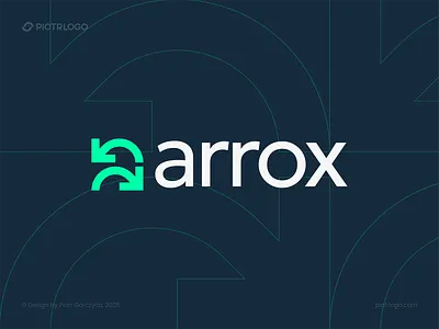 arrox brand branding design idea logo logotype mark negative typography ui