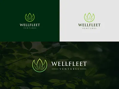 W leaf Minimalist & Modern Logo Design Wellfleet Ventures brand identity branding custom logo design eco logo graphic design green logo illustration leaflogo logo logo design minimal minimalist logo design modern logo design typography ui ux vector w leaf logo wellness branding