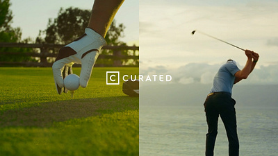 Curated - Golf Video Creative ad advert creative design fintech fintech startup golf growth growth marketing marketing sports ui video