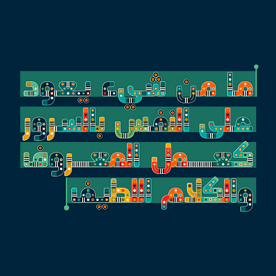 Zakharef - Arabic Color Font arabic alphabet arabic calligraphy arabic font arabic fonts arabic letters arabic logo arabic typeface arabic typography procreate typography تايبوجرافي تايبوغرافي خط عربي خطوط عربية