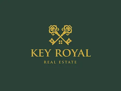 Key Royal Real Estate Logo branding design illustration logo ui vector