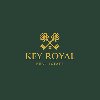 Key Royal Real Estate Logo branding design illustration logo ui vector