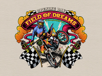 Field of Dreams – NJ Championship Series apparel artwork branding checkeredflag circuit design dribbbleart extremesports graphic design illustration logo merchandise motocross motocrossart posterdesign raceday racingillustration retroillustration t shirt vintage