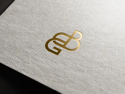 GB Logo sample abstract design illustration logo mockup monogram