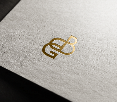 GB Logo sample abstract design illustration logo mockup monogram